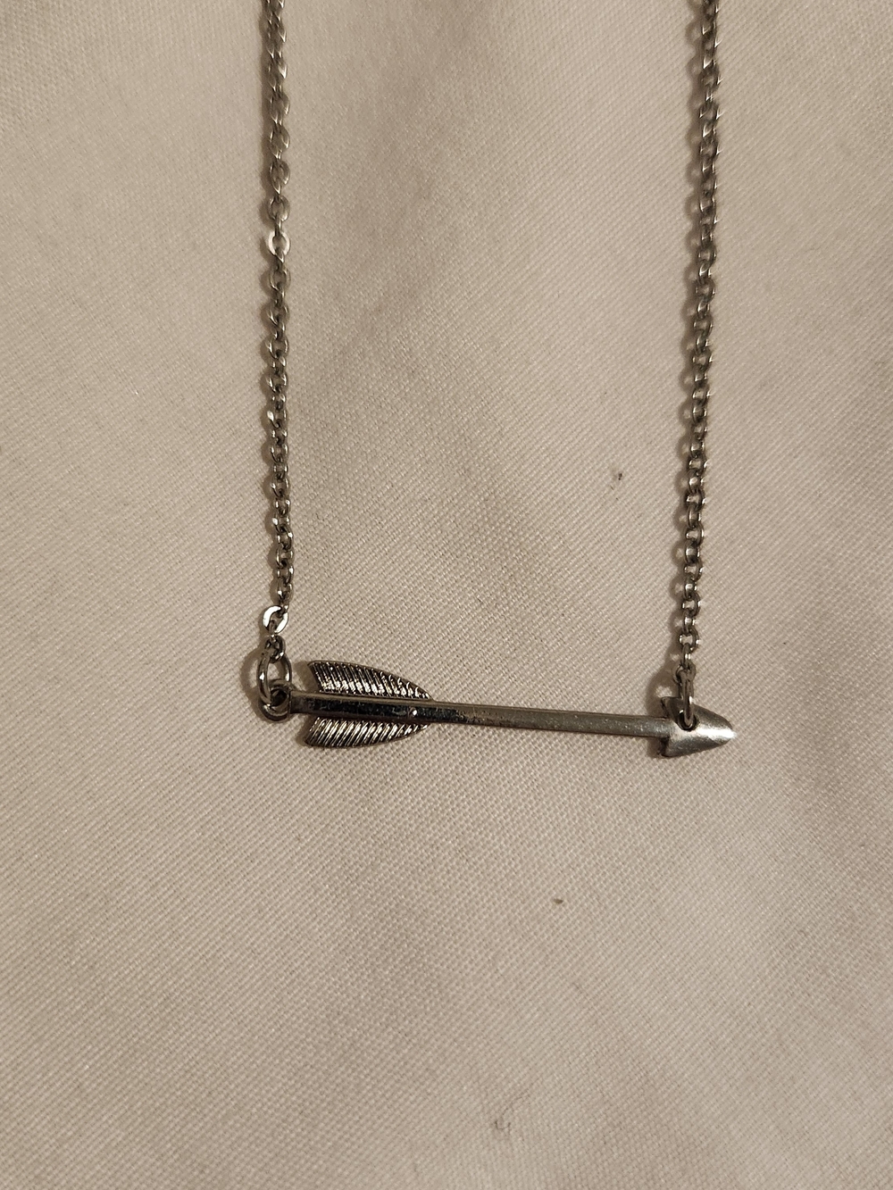 Silver Arrow Pendant Necklace
